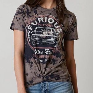 Fast & Furious by Affliction Tie Dye Short Sleeve Performance T-Shirt Size XS